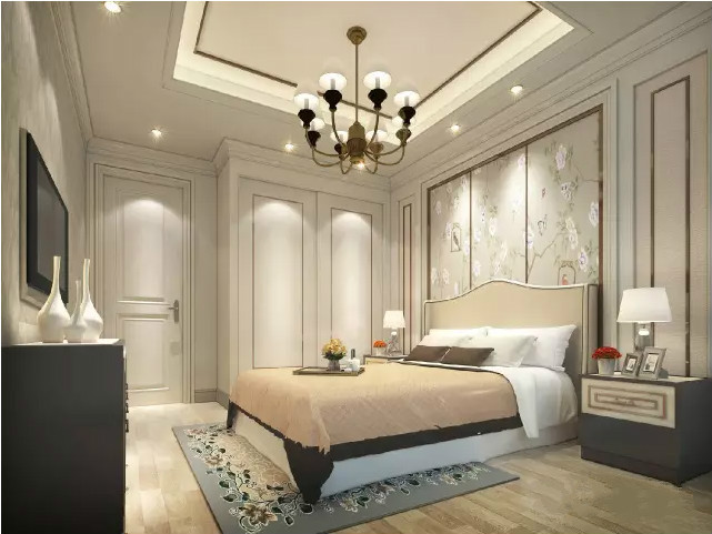 集成墙面装修的卧室